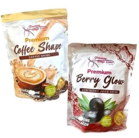 slimming juice and coffee glowming detox