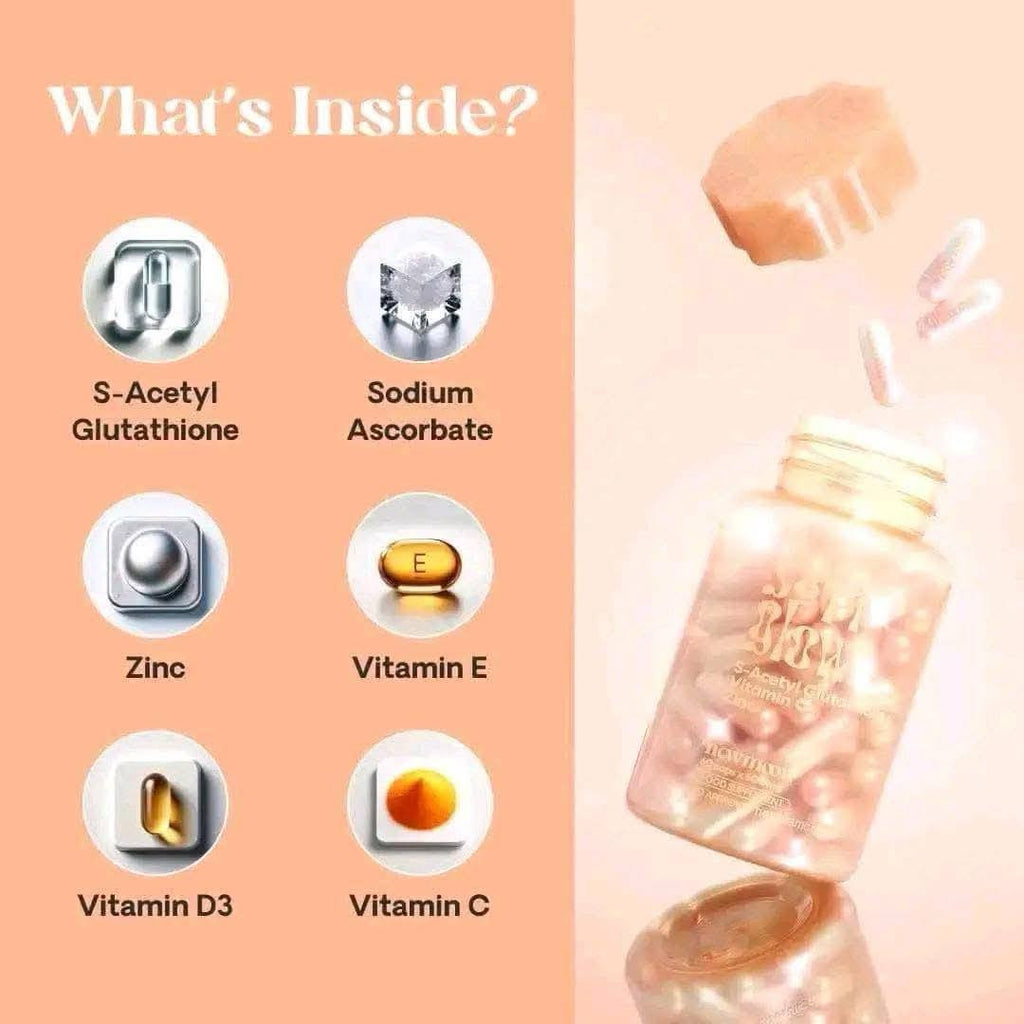 Newmoon Soft Glow S-Acetyl Glutathione + Rosehip + Marine Collagen + Vitamins and Zinc debsline.co