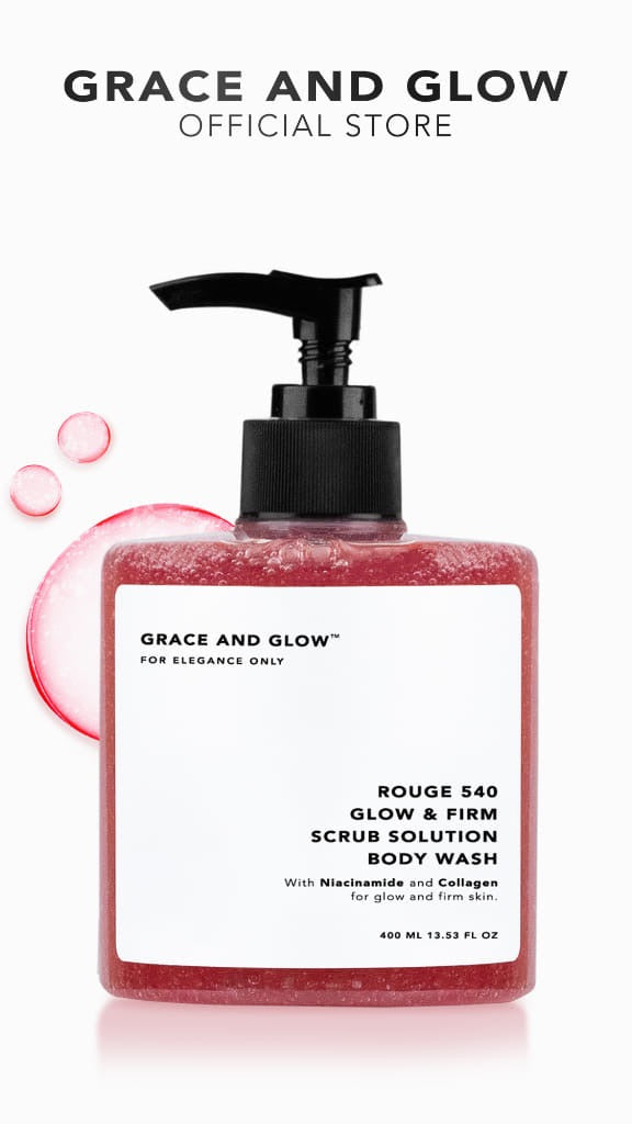 Grace and Glow For Elegance Only Body Wash 400ml Hydrating Moisturizing Scent rouge 540debsline.co