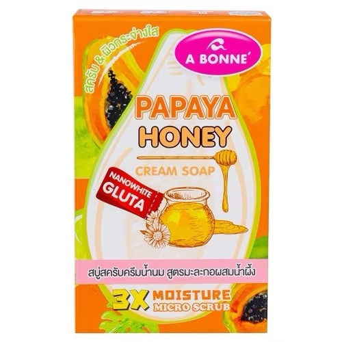 A Bonne Bar Soap 90g Body Care Comfort Hydrating Soap Moisturizing Gentle Moisturizer Cleanser papaya honey cream soap 3x moisture micro scrub debsline.co