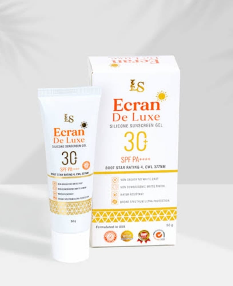 Ecran LS De Luxe Silicon Sunscreen Matte Finish 50g Facial Skincare, SPF 30 debsline.co
