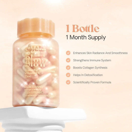 Newmoon Soft Glow S-Acetyl Glutathione + Rosehip + Marine Collagen + Vitamins and Zinc debsline.co