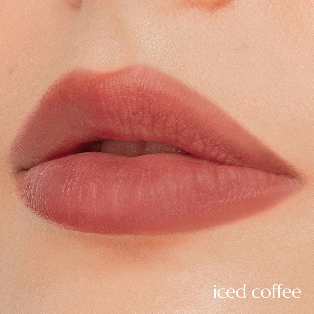 Happy Skin Lip Mallow Plush Matte Lip Tint 4.5ml Skin-Caring Makeup with Hyaluronic Acid Essence Complex SPF 15 Lipstick Cosmetic iced coffee debsline.co