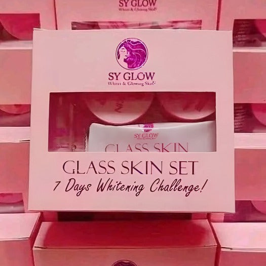 SY GLOW GLASS SKIN SET Brightening Night Cream Day Cream Toner Face and Body Soap - Debsline.co  - Skin Care 