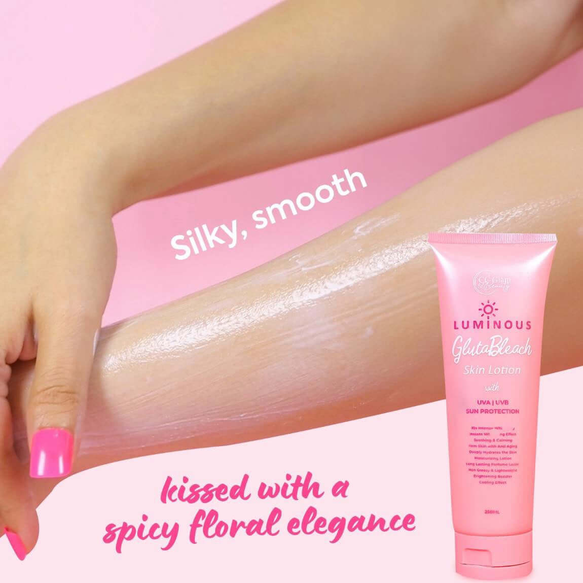 CC Glam & Beauty Luminous Gluta Bleach Skin Lotion 250ml debsline.co