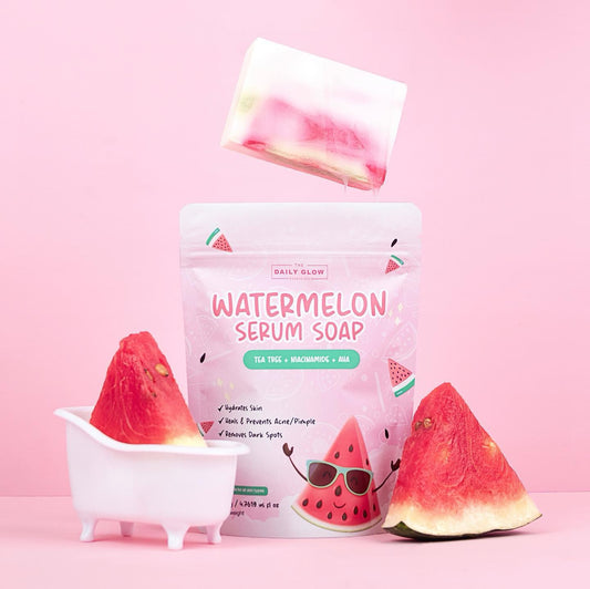 Watermelon Serum Soap Tea Tree Niacinamide AHA - Debsline.co  -  