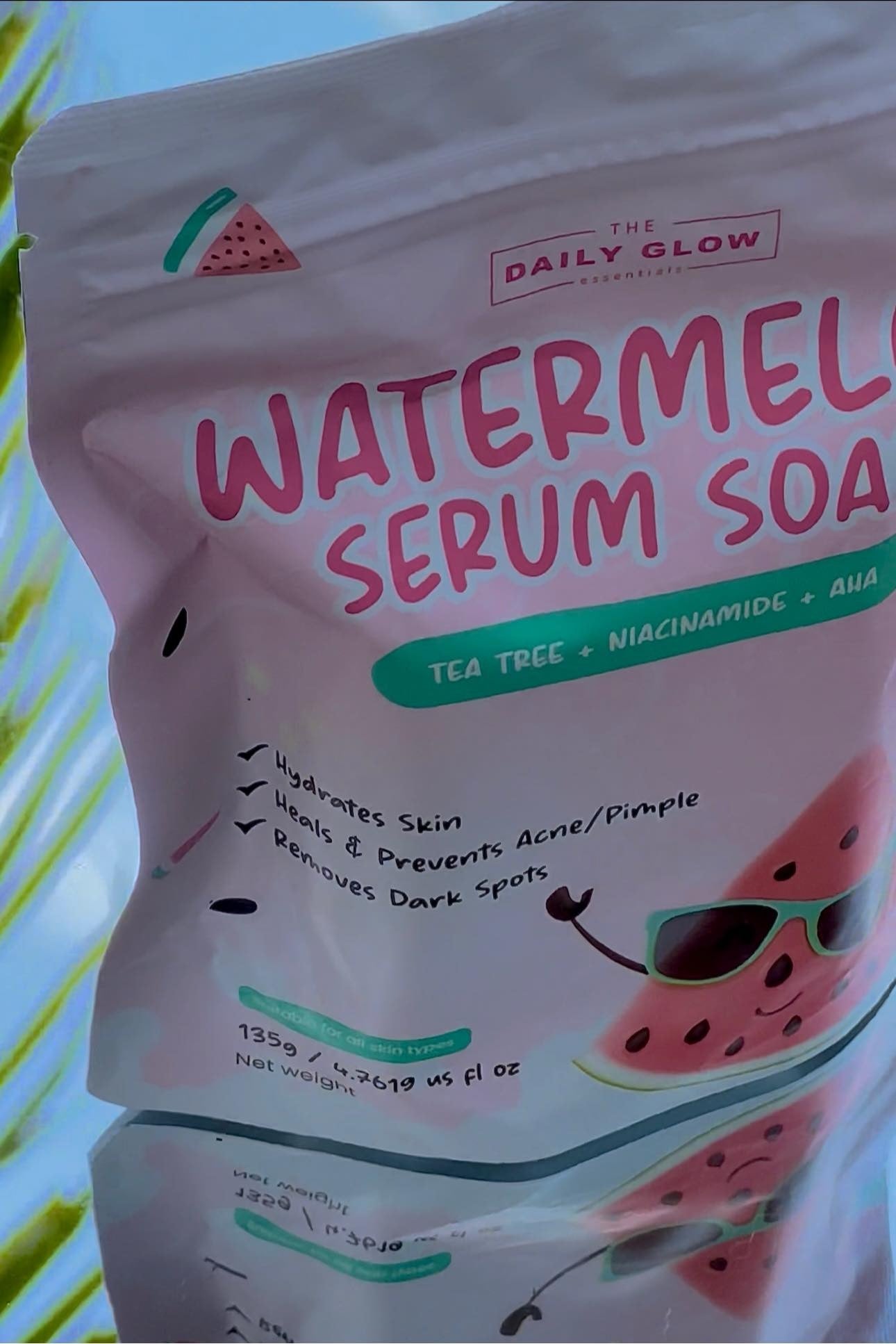 Watermelon Serum Soap Tea Tree Niacinamide AHA - Debsline.co  -  