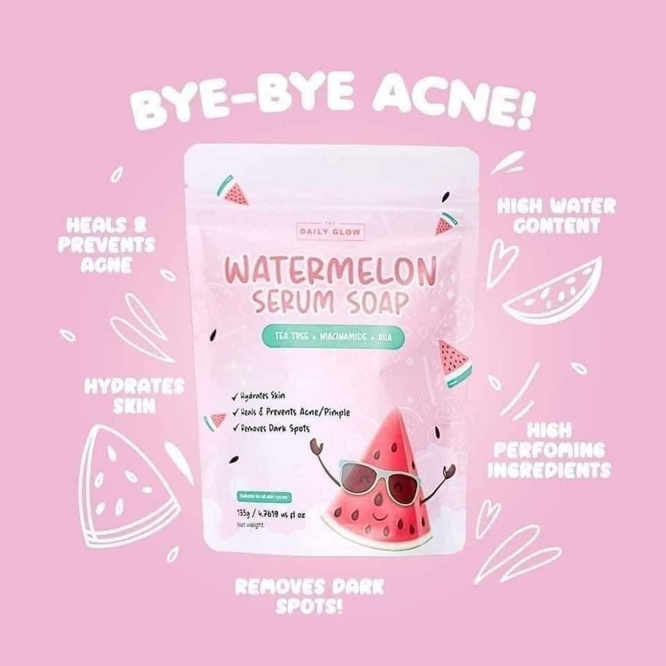 Watermelon Serum Soap Tea Tree Niacinamide AHA - Debsline.co  -  