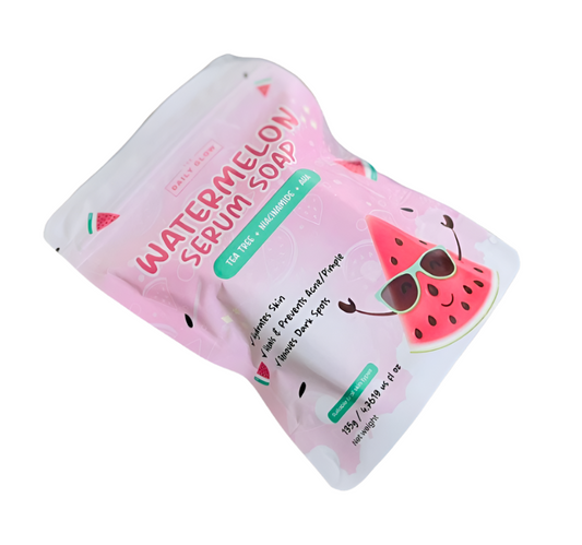 Watermelon Serum Soap Tea Tree Niacinamide AHA - Debsline.co  - Bar Soap 