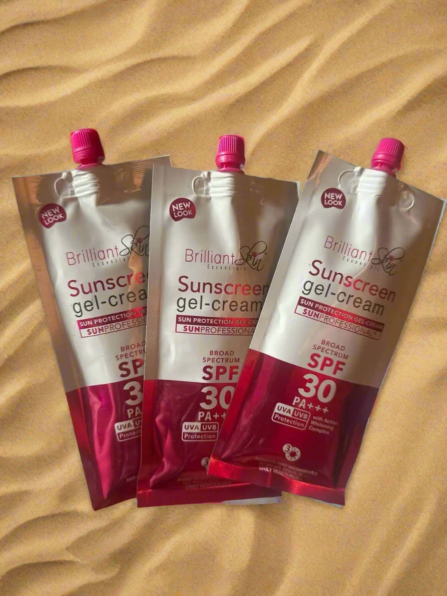 BRILLIANT SKIN ESSENTIALS Sunscreen with 3 Variants Gel-cream Spf30 debsline.co