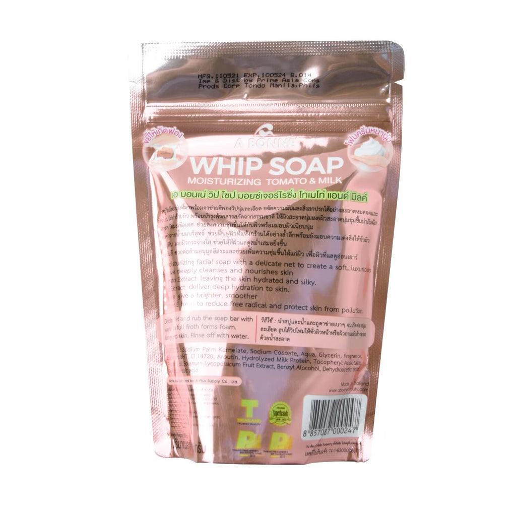 A BONNE Whip Soap Moisturizing Tomato and Milk 100g debsline.co
