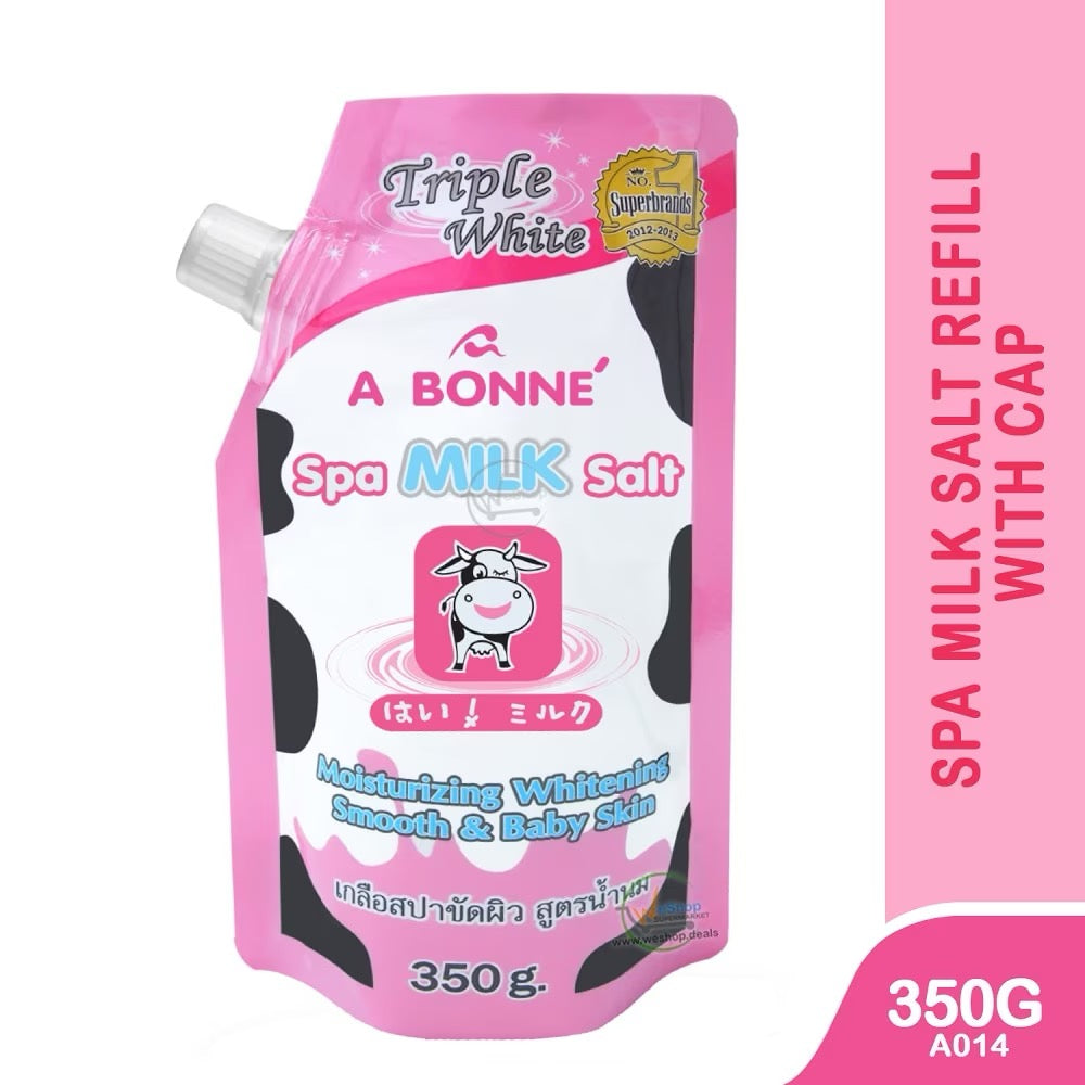 A Bonne Spa Milk Salt Powder Shower Salt Body Scrub