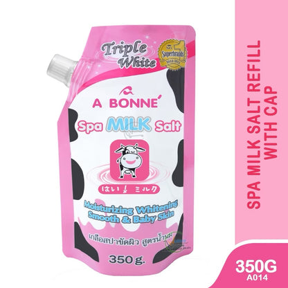 A Bonne Spa Milk Salt Powder Shower Salt Body Scrub