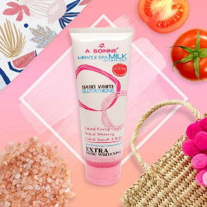 A Bonne Spa Milk Salt Powder Shower Salt Body Scrub