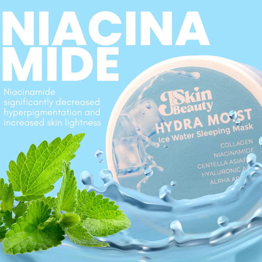 JSkin Beauty Hydra Moist Ice Water Sleeping Mask 300g Hydrating Soothing - Debsline.co  -  