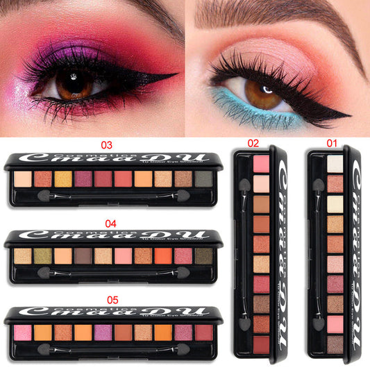 Matte Pearlescent Eyeshadow Palette-0