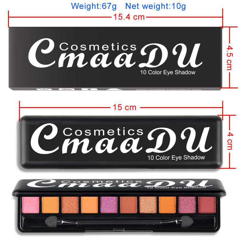 Matte Pearlescent Eyeshadow Palette-4