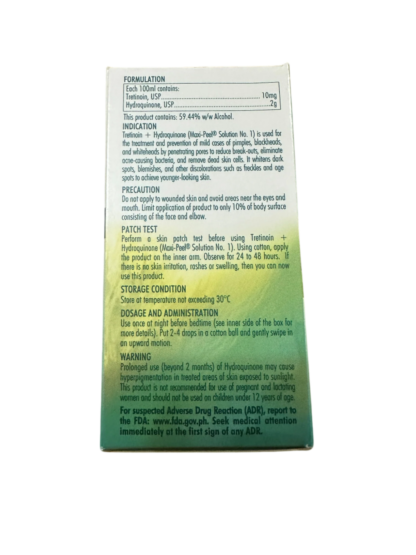 Maxi-Peel Exfoliant Solution from Zero to Number 3 60ml - Debsline.co