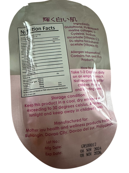 SY Glow Glowing White Skin 30 capsules debsline.co