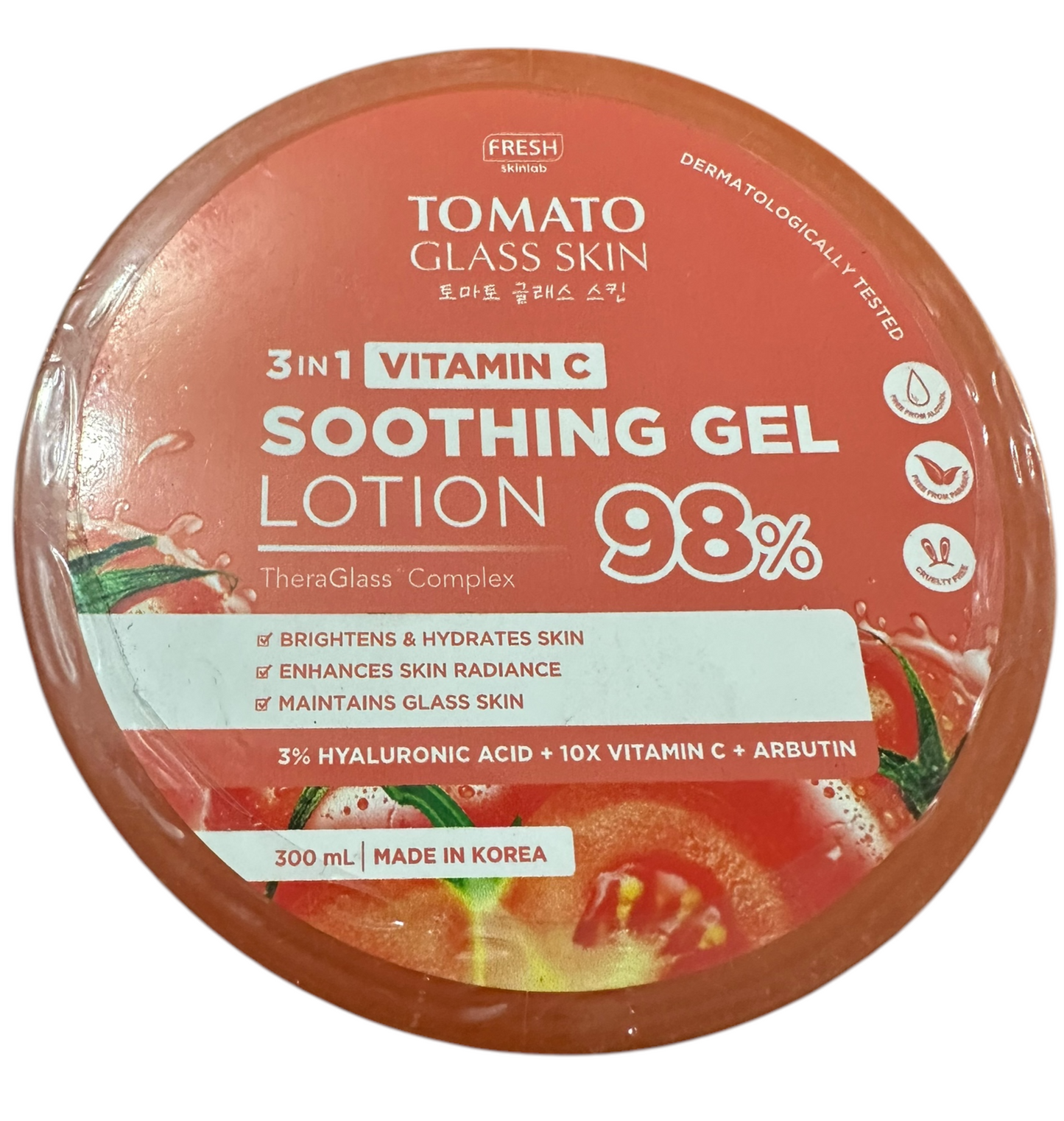 Fresh Skinlab Tomato Glass Skin Soothing Gel Lotion 300ml debsline.co