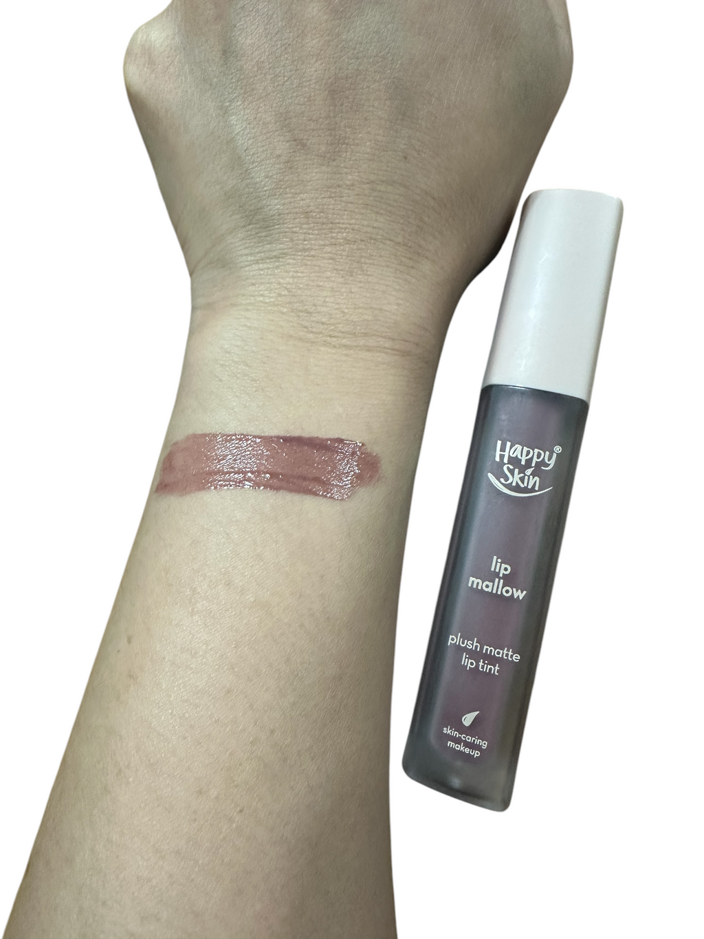 Happy Skin Lip Mallow Plush Matte Lip Tint 4.5ml Skin-Caring Makeup with Hyaluronic Acid Essence Complex SPF 15 Lipstick Cosmetic vibin debsline.co