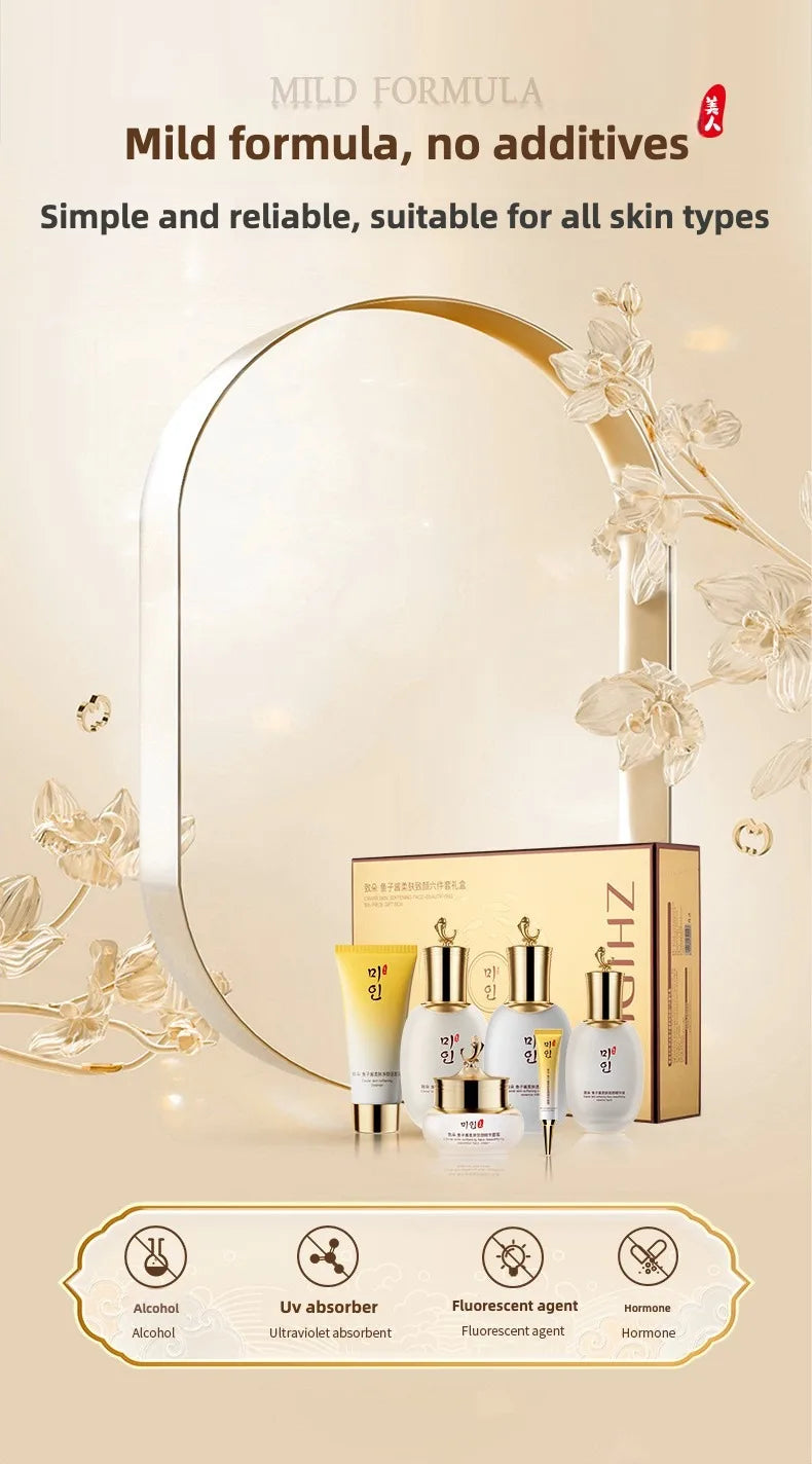 Caviar Moisturizing Anti-Wrinkle Skincare Set - Firming, Lifting Hydrating Face Kit for All Skin Types Beauty care product mild formula 