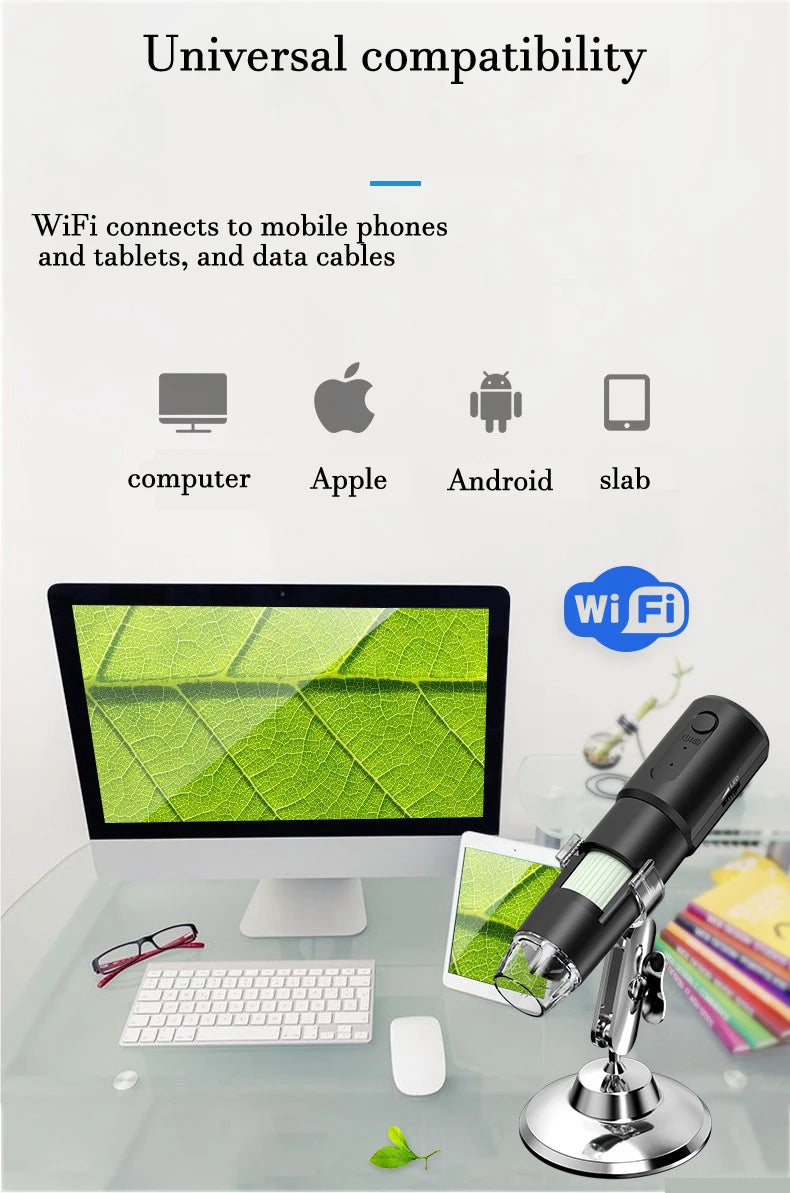 Hd 720p Health Beauty Care Hair Face Scalp Microscope Camera Wifi Wireless Skin Detector,Skin Inspection Microscope