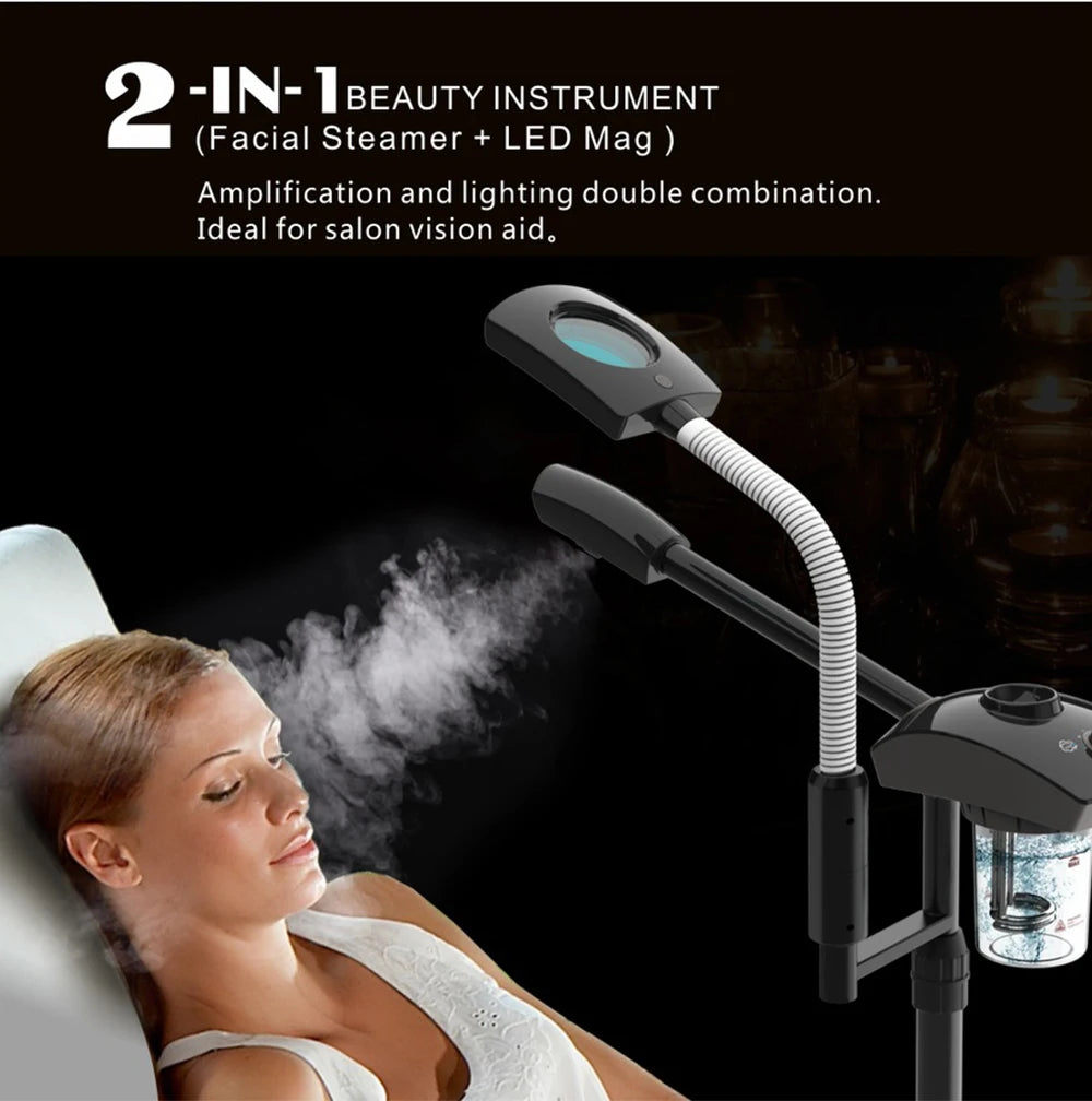 Skin Care Whitening Hot Facial Steamer Vaporizer Salon Home Spa SprayerWarm Mist Humidifier for Face Deep Cleaning