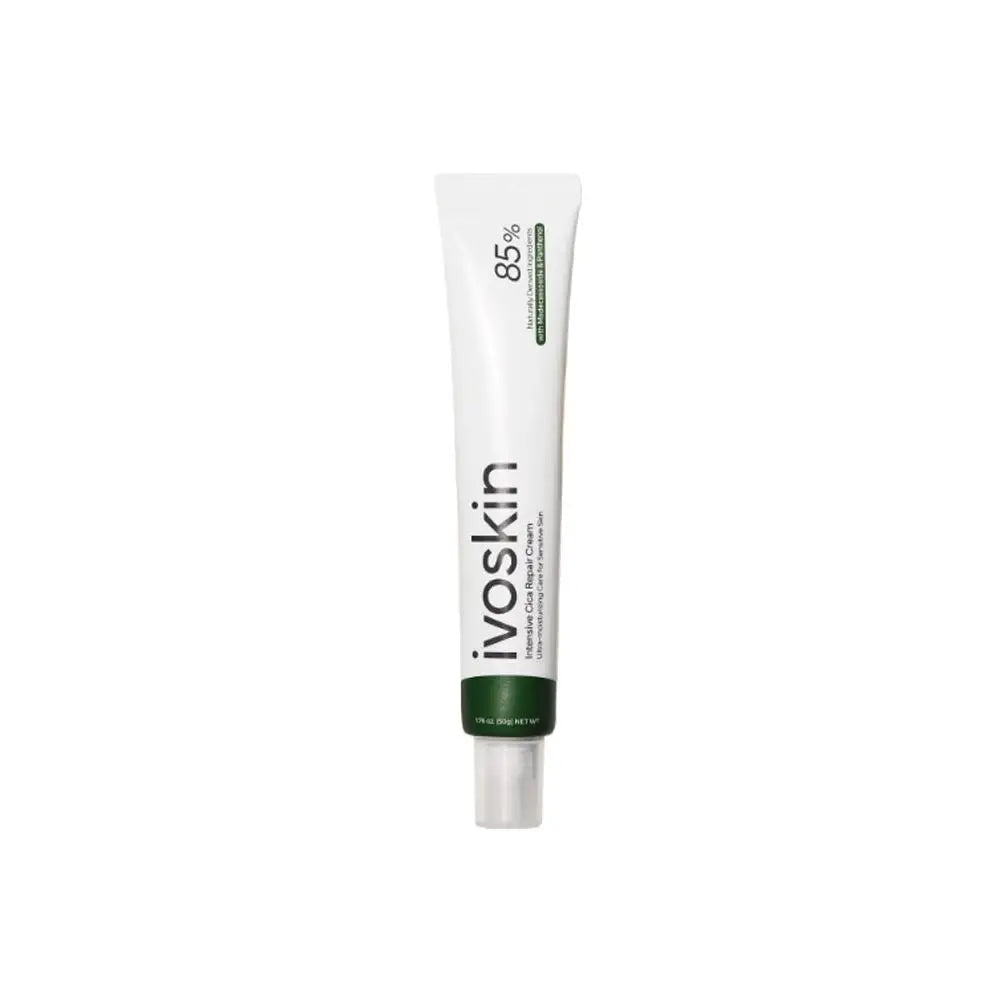 Ivoskin skincare tube on a white background
