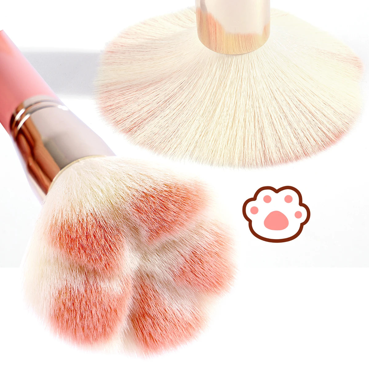 MAANGE Cat Claw Makeup Brush - Soft Dense Bristle Powder & Blush Brush