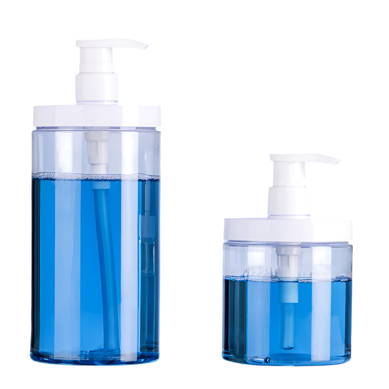PET Lotion Pump Bottle Large Capacity Empty Shampoo Sub-bottling Plastic Pump Head Shower Cosmetic Container Travel Accessories-Debsline.co