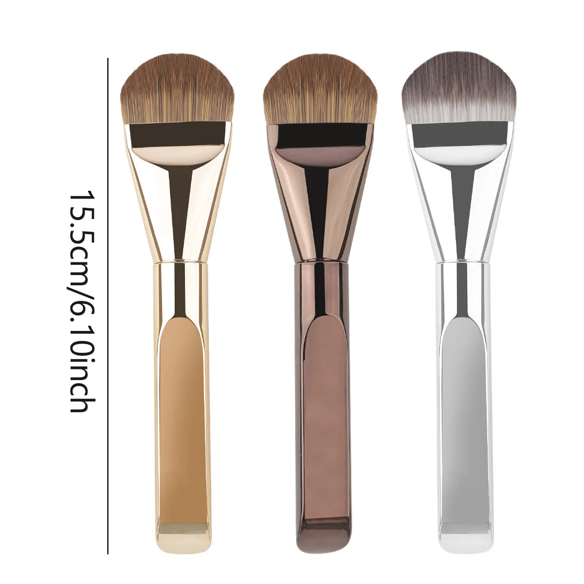 1PCS Ultra Thin Foundation Brush Synthetic Bristles Precision Application for Liquid Cream Streak-free All Skin Types Tools