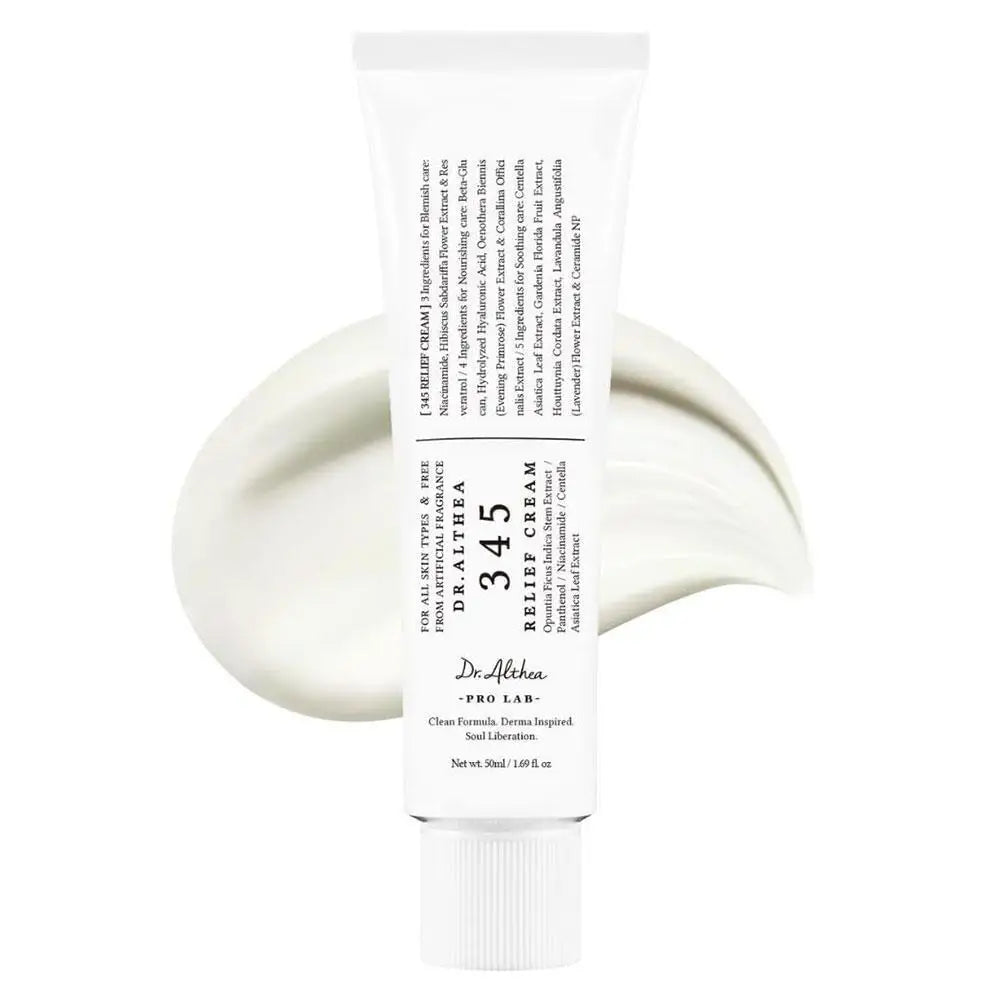 345 Relief Cream Korean Dr. Althea Antioxidant Relief Cream  Soothing Hydrating Repair Clean Acne For Oily Skin Care