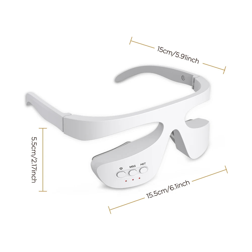 Electric Eye Massager - Rechargeable Eye Care Device with Heat & Vibration