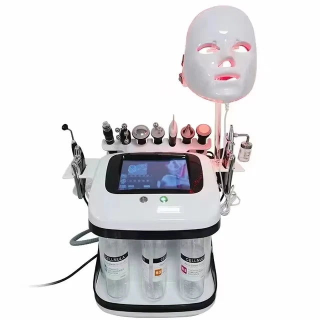 2025  Newest 11 In 1 H2o2 Aqua Peeling Lift Skin Bubble Moisturizer Oxygen Hydrofacial Machine, Skin Care Cleansing Facials