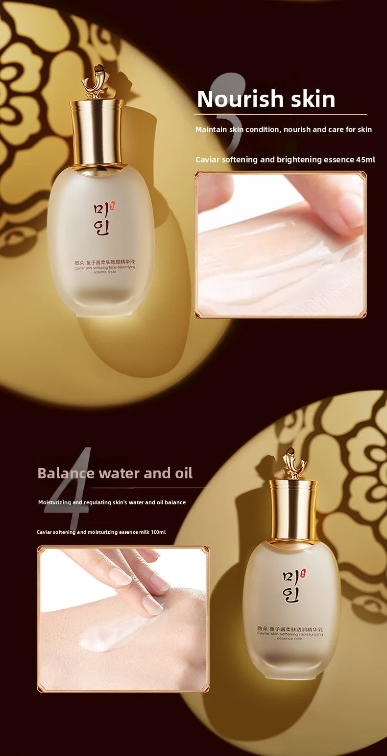 Caviar Moisturizing Anti-Wrinkle Skincare Set - Firming, Lifting Hydrating Face Kit for All Skin Types Beauty care product nourish skin