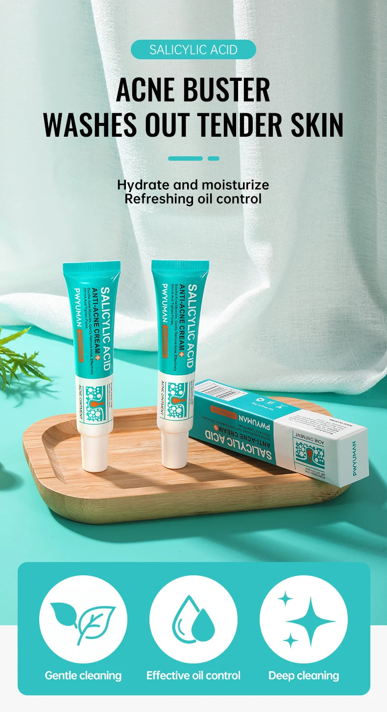Salicylic Acid Acne Treatment Cream – Pore Refining & Scar Repair Moisturizer