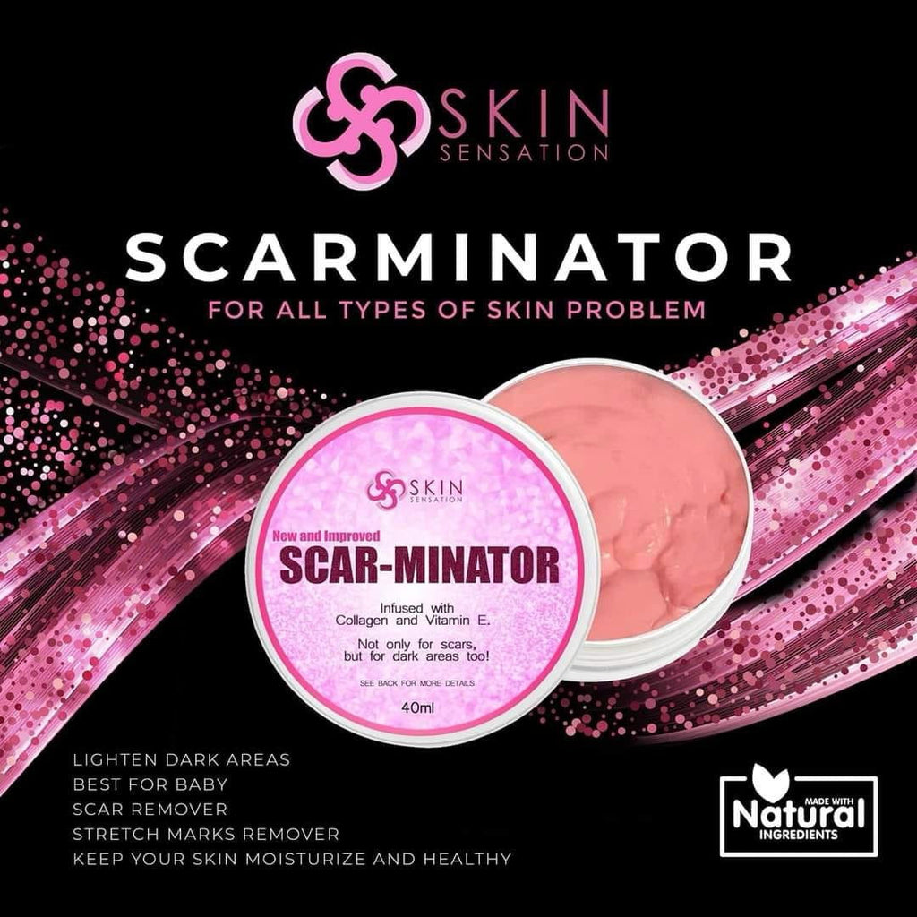SCAR-MINATOR with Shea Butter Extract, Collagen & Vitamin E, 40ml. Heals Scars, Stretch Marks - Debsline.co  - cream 