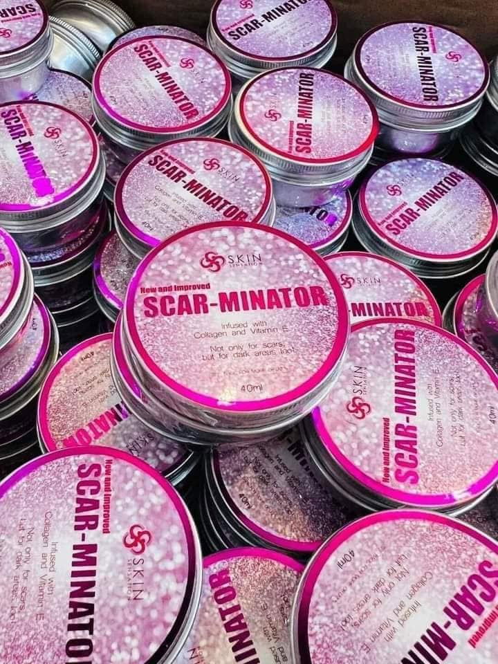 SCAR-MINATOR with Shea Butter Extract, Collagen & Vitamin E, 40ml. Heals Scars, Stretch Marks - Debsline.co  -  