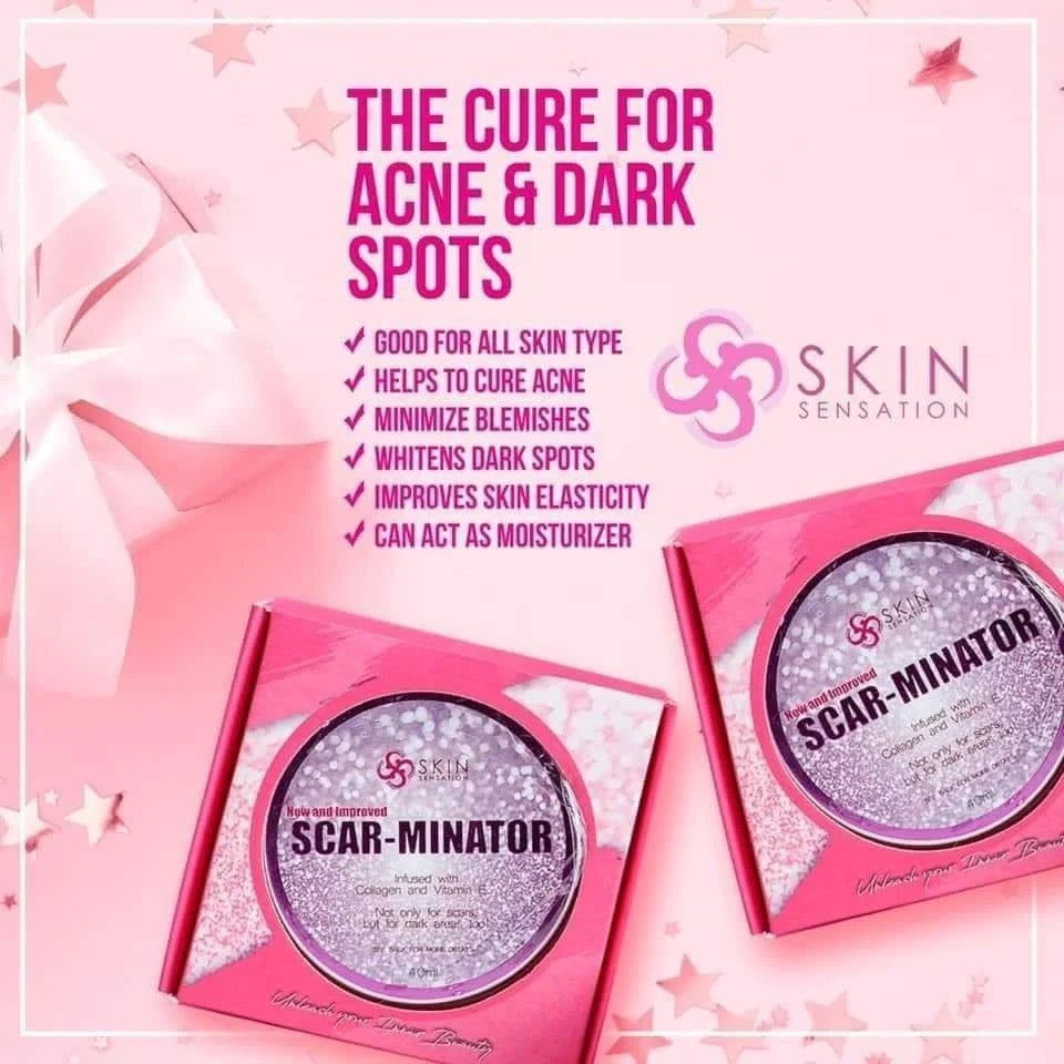 SCAR-MINATOR with Shea Butter Extract, Collagen & Vitamin E, 40ml. Heals Scars, Stretch Marks - Debsline.co  -  