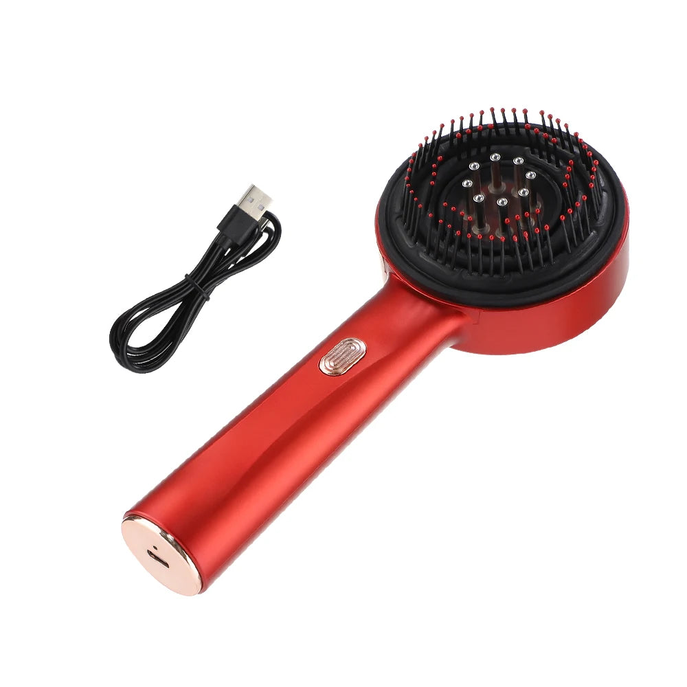 Electric Hair Growth Comb Red Light Scalp Massage Brush Hair Oil Applicator for Hair Care And Massage