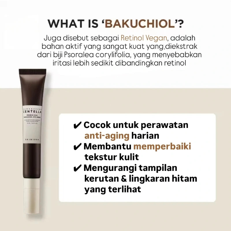 Korean SKIN1004 Magadascar Centella Skincare Serum Facial Retinol Eye Cream Probio-CICA Essence Toner Face Cream Original Set what is BAKUCHIOL