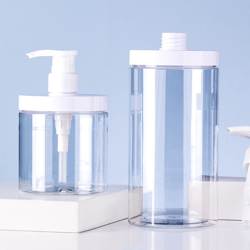 PET Lotion Pump Bottle Large Capacity Empty Shampoo Sub-bottling Plastic Pump Head Shower Cosmetic Container Travel Accessories-Debsline.co