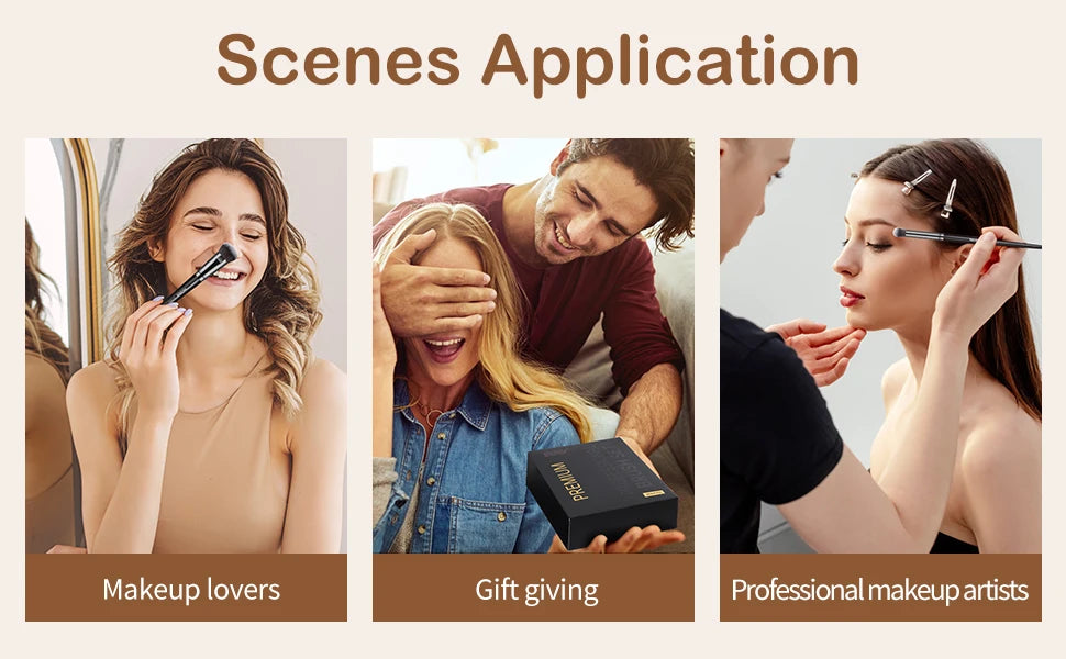 MAANGE 25-Piece Professional Makeup Brush Set – Complete Face & Eye Collection