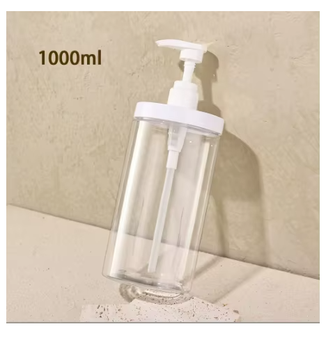 PET Lotion Pump Bottle Large Capacity Empty Shampoo Sub-bottling Plastic Pump Head Shower Cosmetic Container Travel Accessories