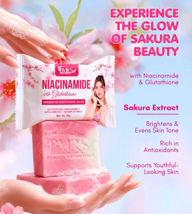 BMRS Niacinamide Radiance Soap 70g | Vitamin B3 Beauty Bar