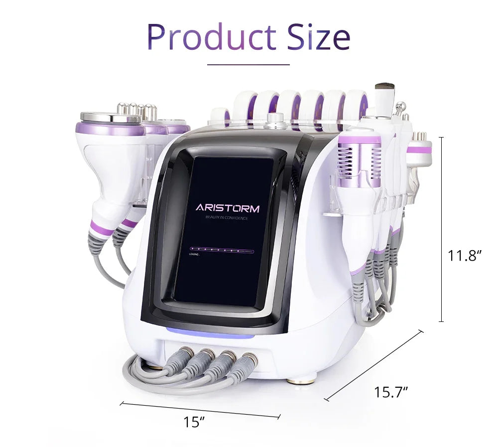 Professional 10-in-1 Ultrasonic Cavitation & RF Beauty Machine