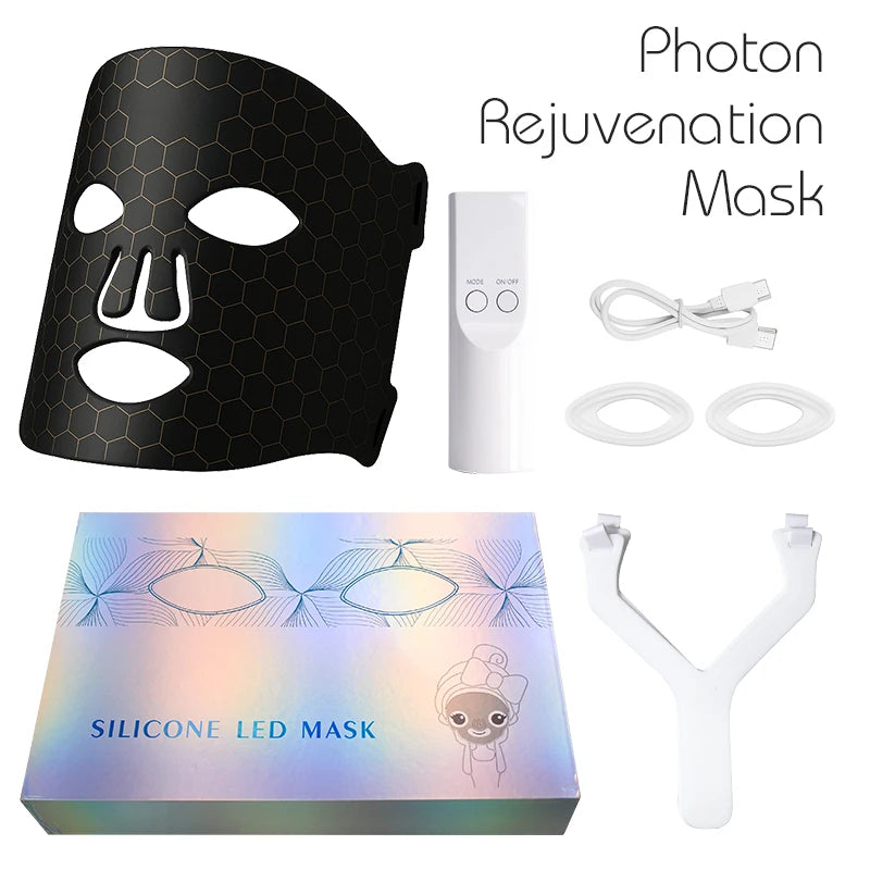 7-Color LED Facial Mask - Light Therapy Skincare Device | Rejuvenation & Firming