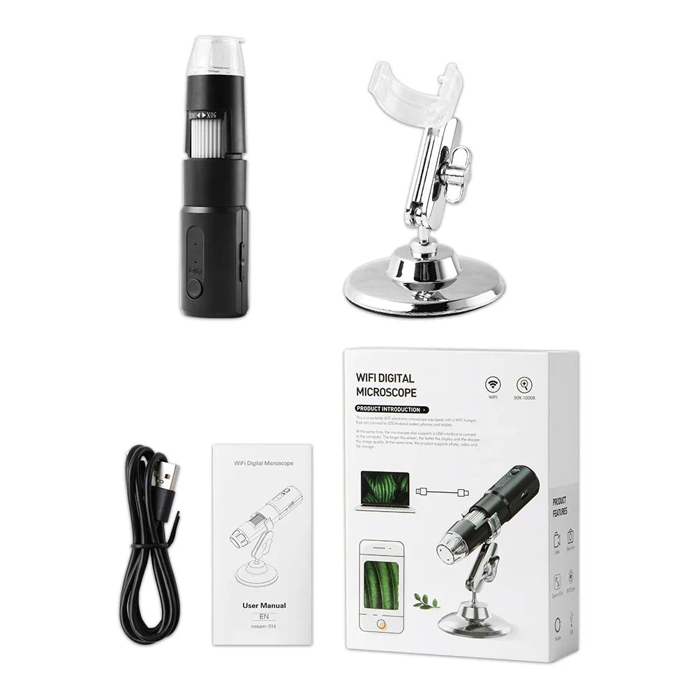 Hd 720p Health Beauty Care Hair Face Scalp Microscope Camera Wifi Wireless Skin Detector,Skin Inspection Microscope