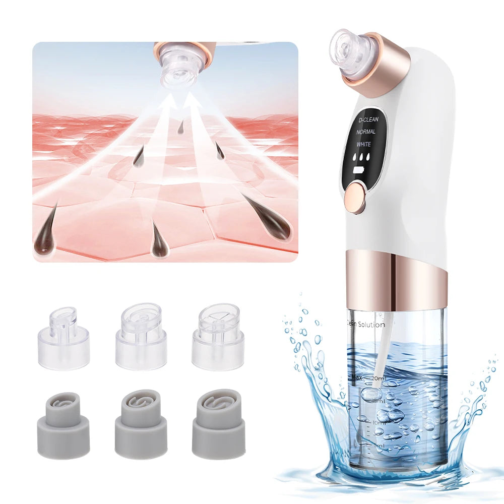 Facial Blackhead Removal Vacuum Face Cleaner Electric Hydra Dermabrasion Hydro Skin Deep Clean Care Anti Aging Beauty Machine